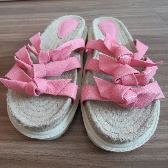 ALEXANDRE BIRMAN Lolita Espadrille Flat Slide Sandals Fresh In Pink - Size US 11 - Picture 5 of 16